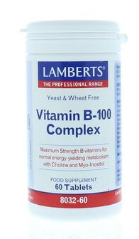 Vitamine B100 complex Lamberts 60tb