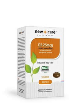 Vitamine D3 25mcg New Care 100ca