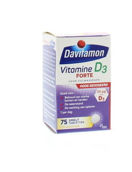 D3 Forte smelttablet Davitamon 75tb
