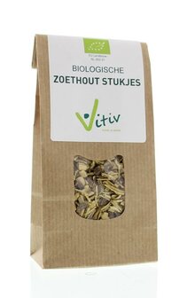 Zoethoutstukjes bio Vitiv 50g