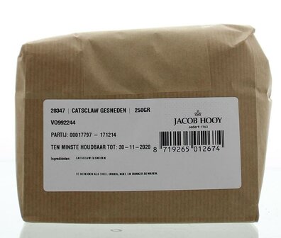 Cats claw gesneden Jacob Hooy 250g