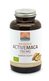 Biologische Active maca 750mg bio Mattisson 90vc