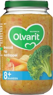 Broccoli kip aardappel 8M11 Olvarit 200g