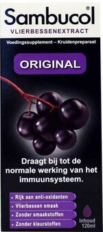 Vlierbessensiroop original Sambucol 120ml