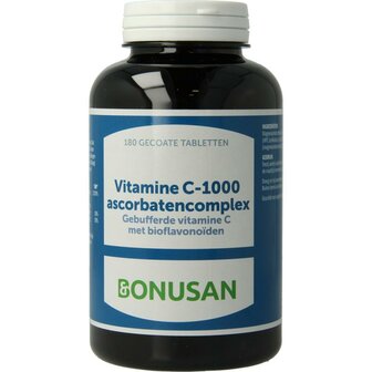 Vitamine C 1000 ascorbaten Bonusan 180tb