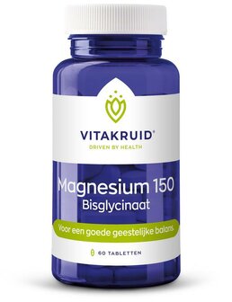 Magnesium 150 bisglycinaat Vitakruid 60tb