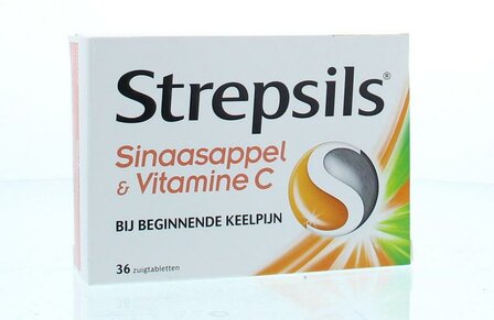 Sinaasappel / Vitamine C Strepsils 36zt