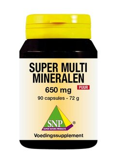 Super multi mineralen 650 mg puur SNP 90ca