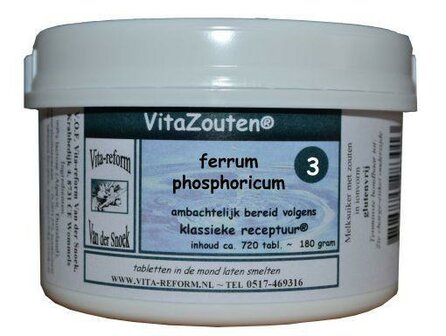 Ferrum phosphoricum VitaZout Nr. 03 Vitazouten 720tb