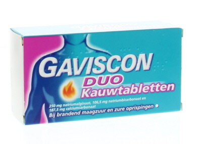 Duo tabletten Gaviscon 24kt