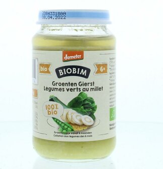 Groenten gierst 6+ maanden demeter bio Biobim 190g