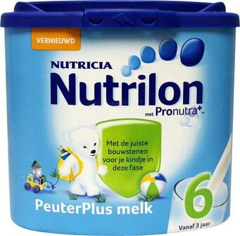 6 Peutermelkplus melk poeder Nutrilon 400g
