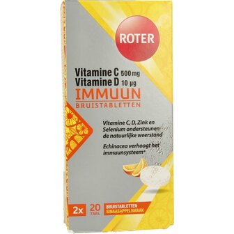 Bruistabletten immuun duopack Roter 20st