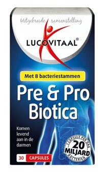 Pre &amp; probiotica Lucovitaal 30ca