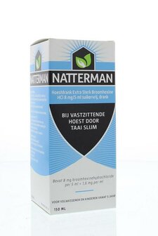 Hoestdrank extra sterk broomhexine HCl 8mg/5ml Natterman 150ml