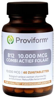 Vitamine B12 10.000 mcg combi actief folaat Proviform 60zt