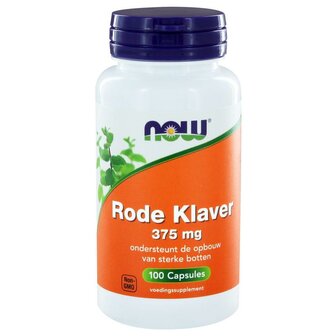Rode Klaver 375 mg NOW 100ca