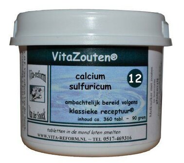 Calcium sulfuricum VitaZout Nr. 12 Vitazouten 360tb
