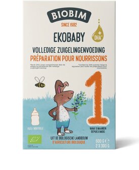 Ekobaby 1 volledige zuigelingenvoeding 0+ maand bi Biobim 600g