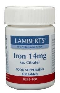 IJzer citraat 14mg Lamberts 100tb