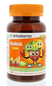 Multi vitamine fruitgum Azinc 60st