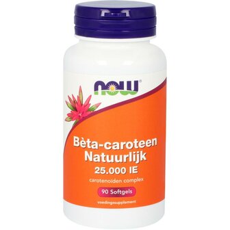 Beta caroteen natuurlijk NOW 90sft