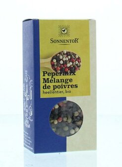 Peperkorrels gemengd bio Sonnentor 50g
