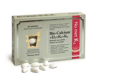 Bio calcium &amp; D3 &amp; K1 &amp; K2 Pharma Nord 60tb