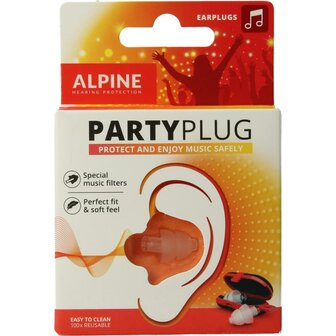 Partyplug oordopjes Alpine 1paar