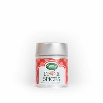 Five spices blikje natural spices bio Nat Temptation 50g