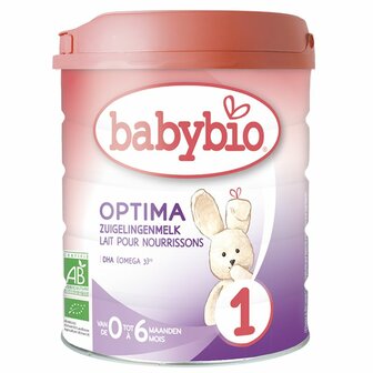 Optima 1 zuiglingenmelk 0-6 maanden Babybio 800g