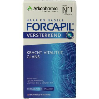 Versterkende capsules voor haar en nagels Forcapil 180ca