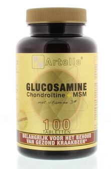 Glucosamine/chondroitine/msm Artelle 100tb