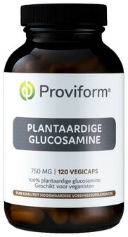 Glucosamine 750 mg HCL 100% plantaardig Proviform 120vc