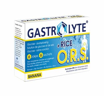 O.R.S. rijst/banaan Gastrolyte 6sach