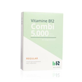 B12 Combi 5000 met folaat zonder B6 B12 Vitamins 60tb