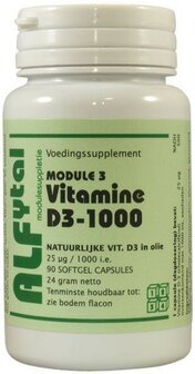 Vitamine D3-1000 Alfytal 90sft