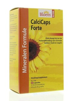 Calcicaps forte huid/bot/nagels Bloem 45ca