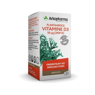 Vitamine D3 2000IE vegan Arkocaps 45ca
