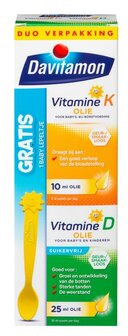 Baby vitamine D &amp; K 25mcg Davitamon 35ml