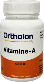 Vitamine A 4000IE Ortholon 60ca