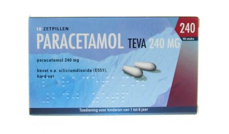 Paracetamol 240 mg Teva 10zp