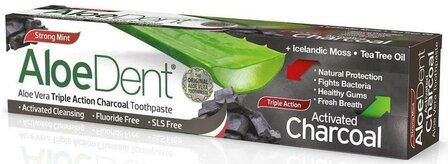 Aloe dent tandpasta charcoal Aloe Dent 100ml