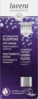 Re-energizing sleeping eye cream/oogcreme EN-IT Lavera 15ml