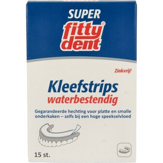 Kleefstrips voor onderprothesen Fittydent 15st