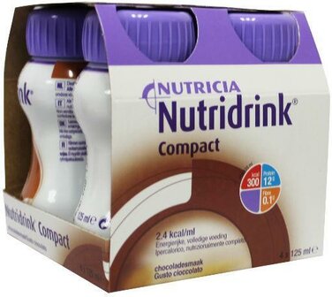 Compact chocolade 125ml Nutridrink 4st