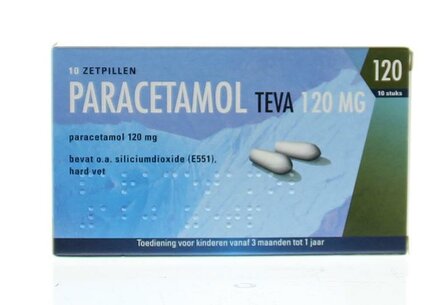 Paracetamol 120 mg Teva 10zp