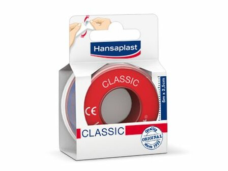 Hechtpleister classic 5m x 1.25cm Hansaplast 1set