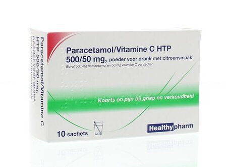 Paracetamol &amp; vit C Healthypharm 10sach
