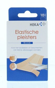 Elastische pleister 10 x 6cm Heka 10st